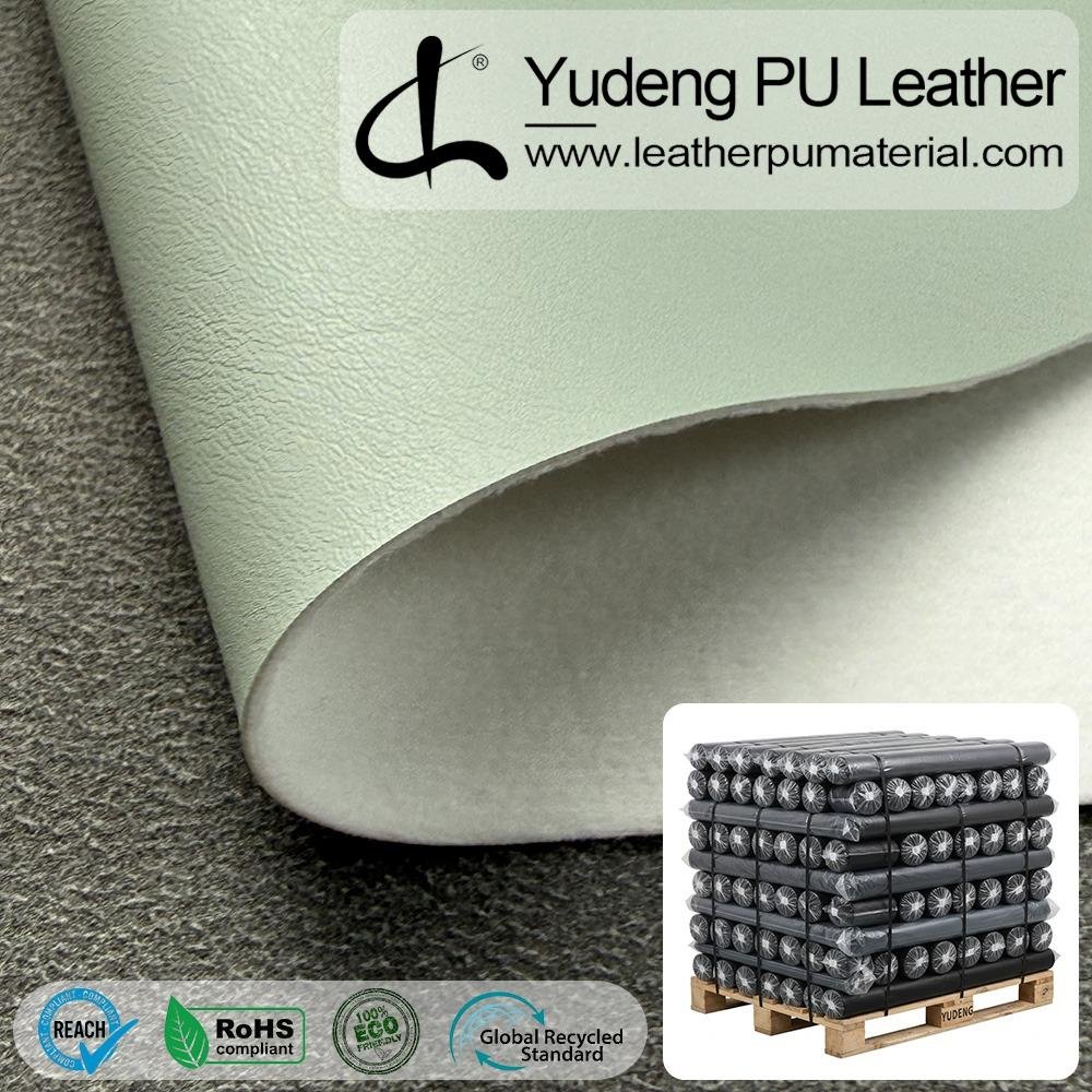 PU Coated Fabric #41372 PU Synthetic Leather Roll for Baby Crawling Mats Ground Cushioning Pads