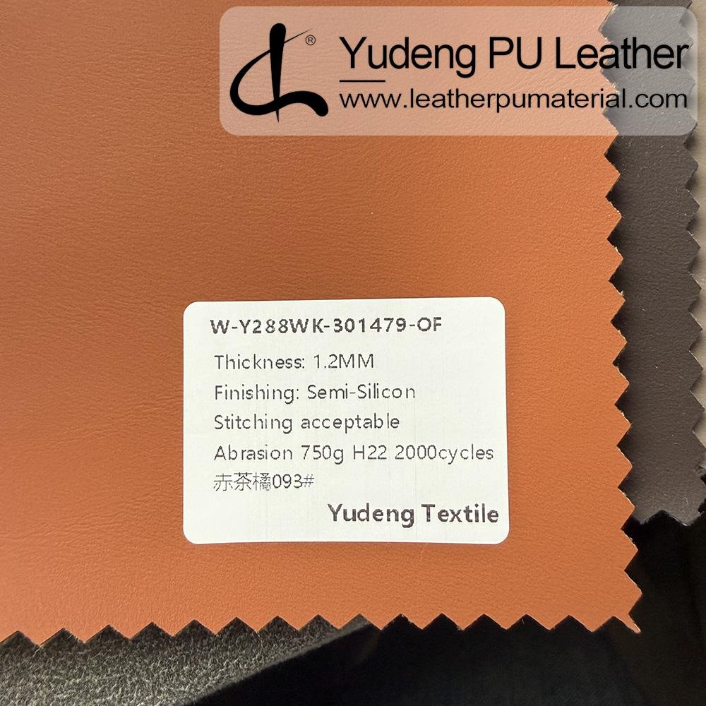 PU Coated Fabric #301479 PU Synthetic Leather Roll for Upholstery Furniture or Decoration (Sofas, Beds, Cabinets, Interior Wall etc.)
