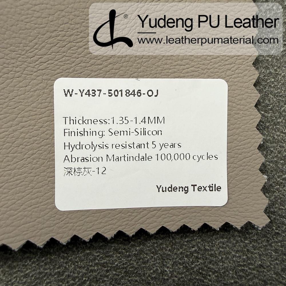 Fake Leather #501846 PU Synthetic Leather Roll for Upholstery Furniture or Decoration (Sofas, Beds, Cabinets, Interior Wall etc.) - Image 4