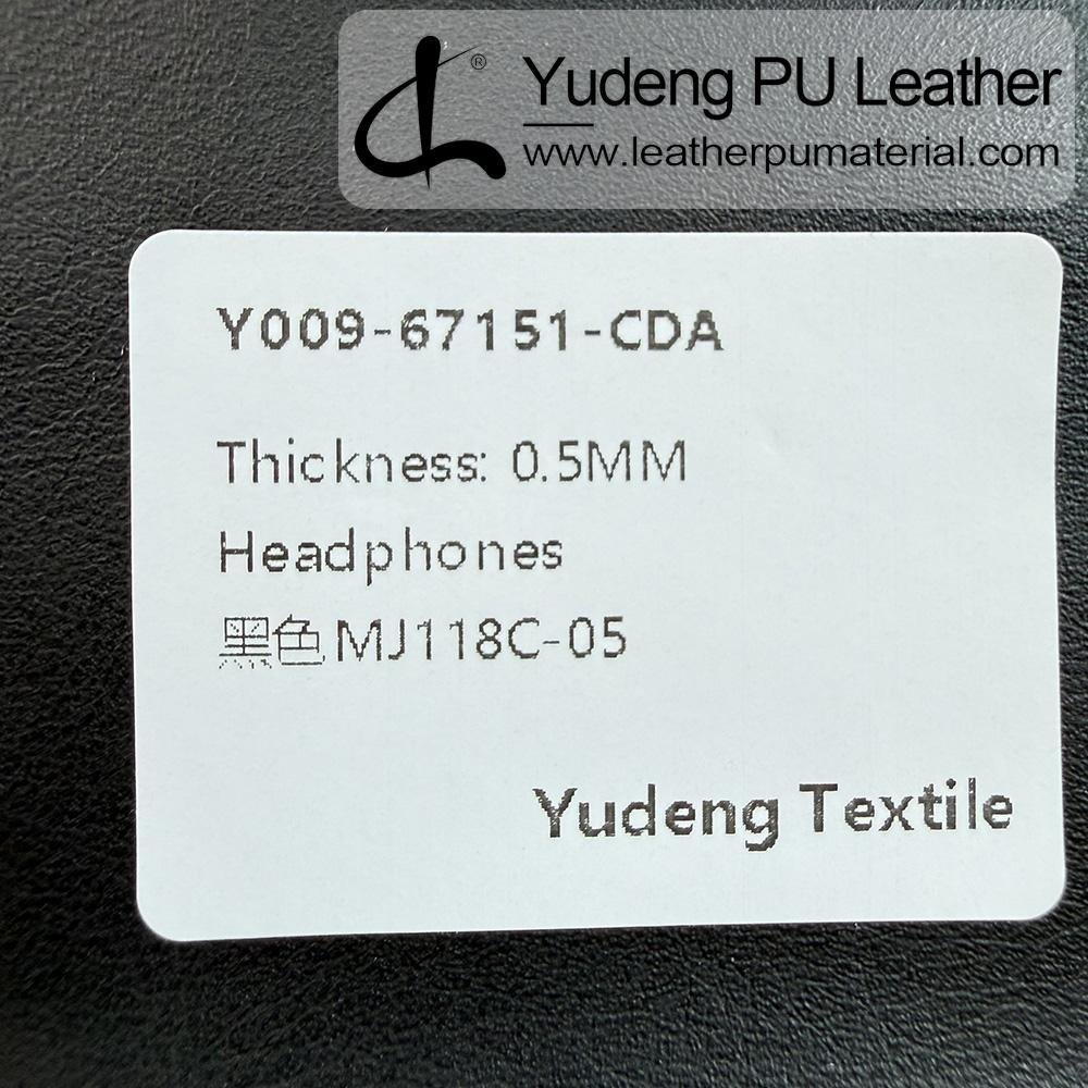 Faux Leather #67151 PU Synthetic Leather Roll for Headphone Earpads (Digital Device Body Contact Pads)