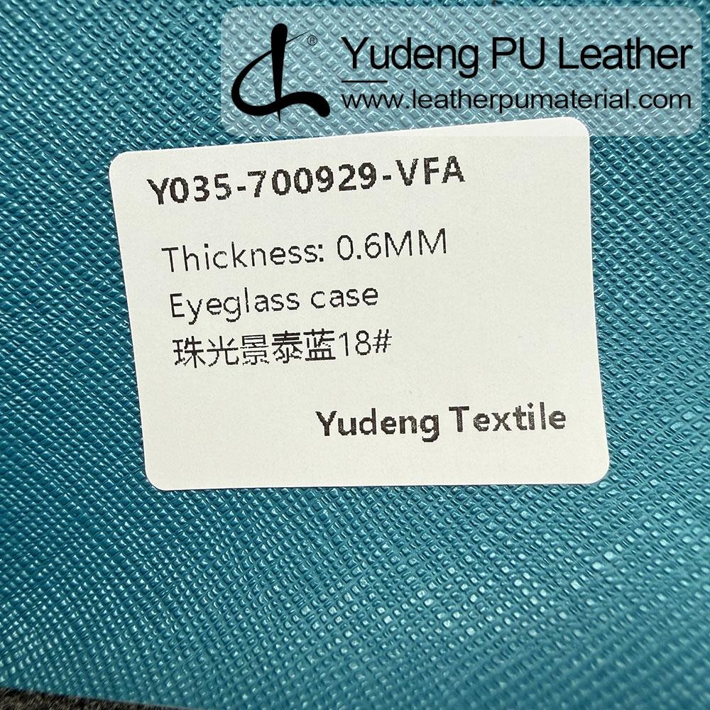 PU Rexine Fabric #700929 PU Synthetic Leather Roll for Glasses Package Box Spectacle Case