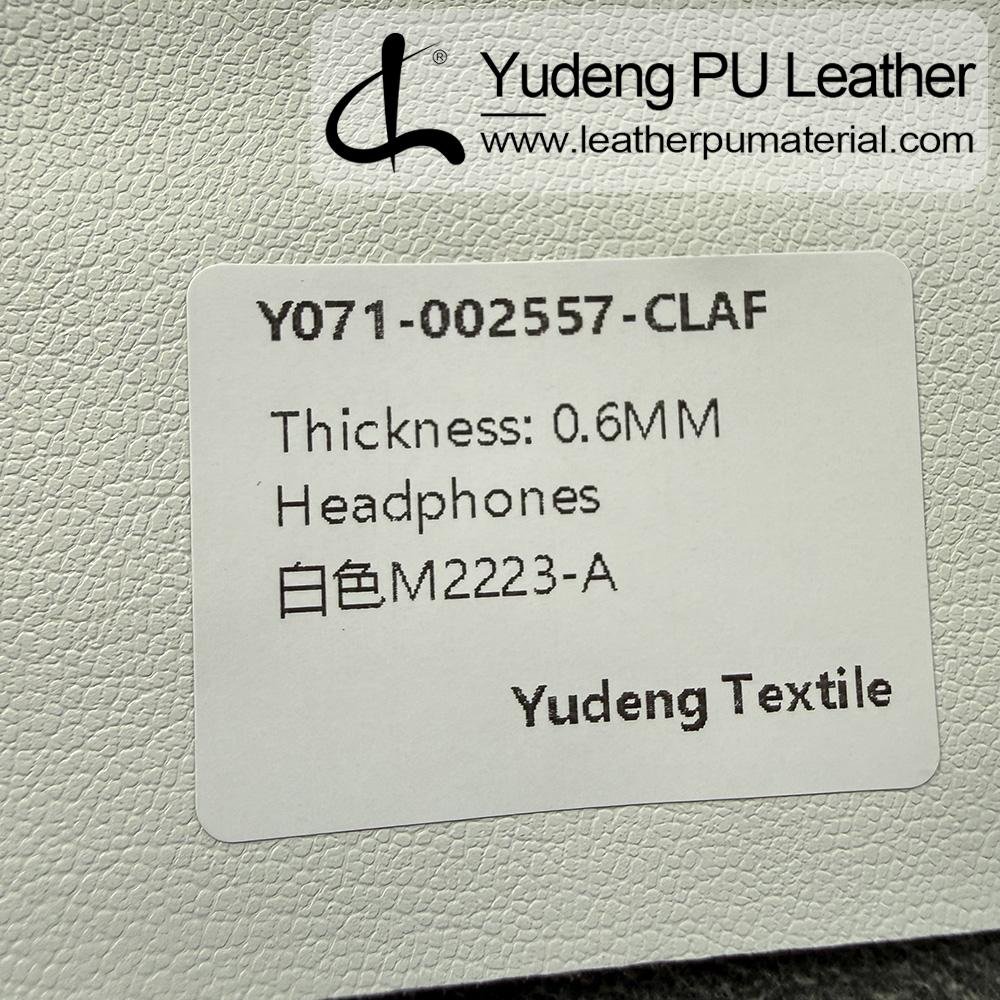 Man Made Leather #002557 PU Synthetic Leather Roll for Headphone Earpads (Digital Device Body Contact Pads)