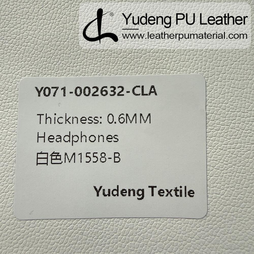 Leather Fabric #002632 PU Synthetic Leather Roll for Headphone Earpads (Digital Device Body Contact Pads)