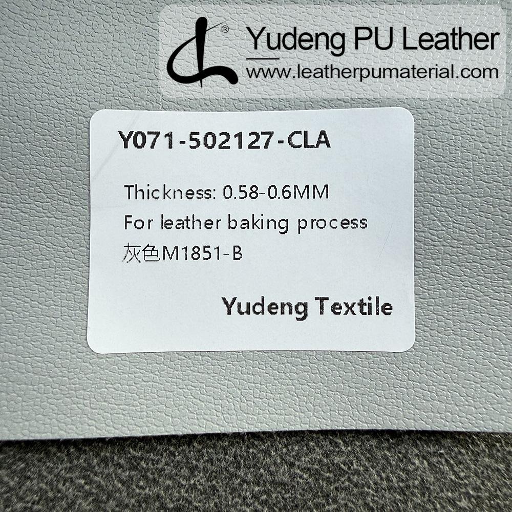Eco-Friendly Leather #502127 PU Synthetic Leather Roll for Heat Pressing for Bags, Shoes, Packages