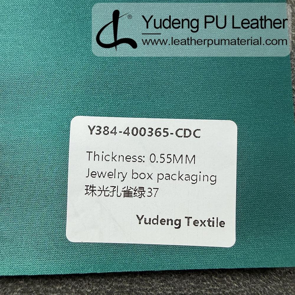 China Polyurethane Leather #400365 PU Synthetic Leather Roll for Package Box Surface Cover (Jewelry Box, Cosmetic Box, Electronics Box etc.)