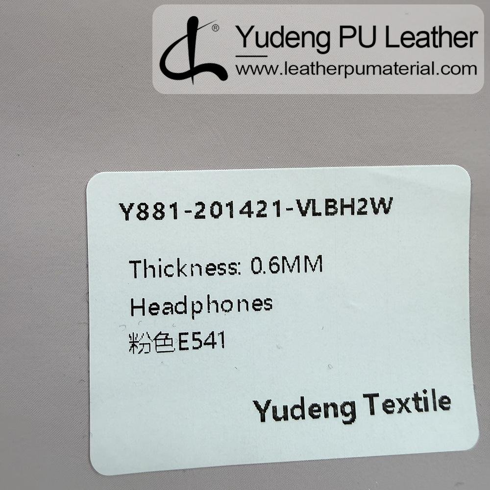 Leather Fabric #201421 PU Synthetic Leather Roll for Headphone Earpads (Digital Device Body Contact Pads)